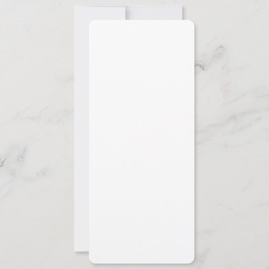 White Personalized – Your Logo & Text Here Kaart (Achterkant)