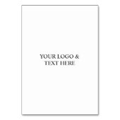 White Personalized – Your Logo & Text Here Kaart (Voorkant)