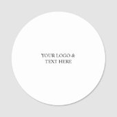 White Personalized – Your Logo & Text Here Naamplaatje (Voorkant)