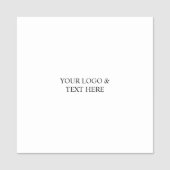 White Personalized – Your Logo & Text Here Naamplaatje (Voorkant)