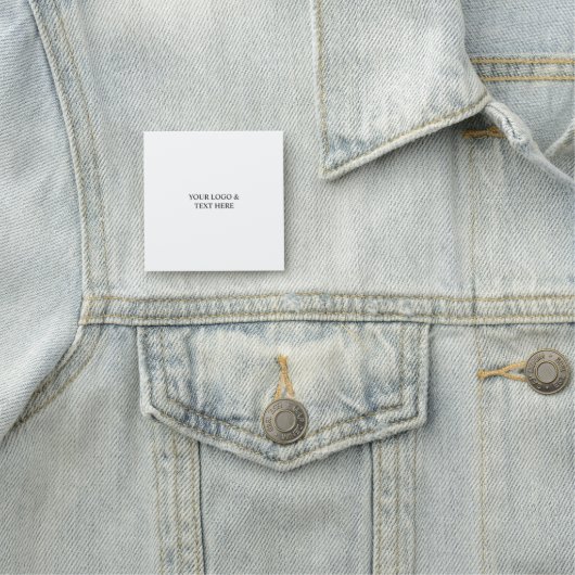 White Personalized – Your Logo & Text Here Naamplaatje (In situ)