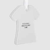 White Personalized – Your Logo & Text Here Ornament (voorkant)
