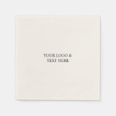 White Personalized – Your Logo & Text Here Servet (Voorkant)