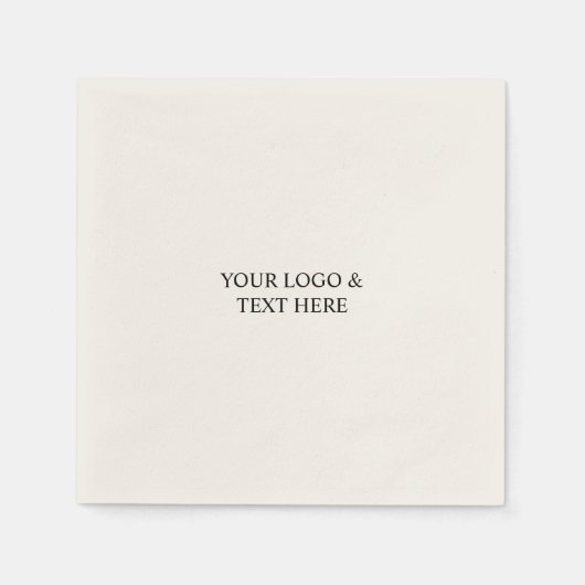 White Personalized – Your Logo & Text Here Servet (Voorkant)