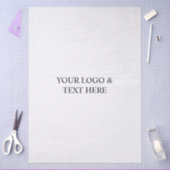 White Personalized – Your Logo & Text Here Tissuepapier (Craft)