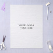 White Personalized – Your Logo & Text Here Tissuepapier (Craft)