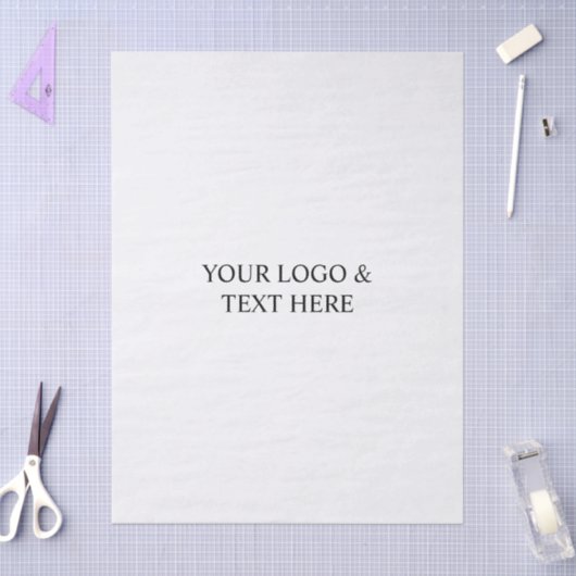 White Personalized – Your Logo & Text Here Tissuepapier (Craft)