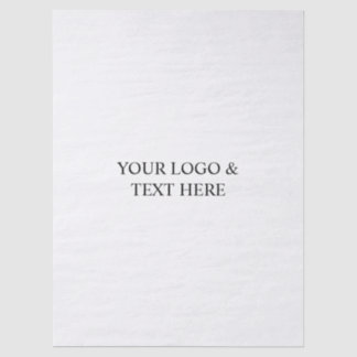White Personalized – Your Logo & Text Here Tissuepapier