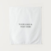 White Personalized – Your Logo & Text Here Wandkleed (Voorkant)