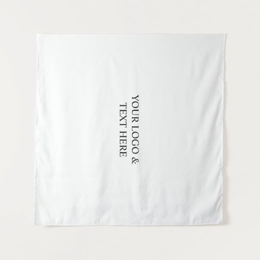 White Personalized – Your Logo & Text Here Wandkleed (Voorkant (horizontaal))