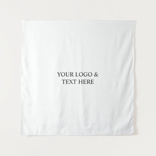 White Personalized – Your Logo & Text Here Wandkleed (Voorkant)