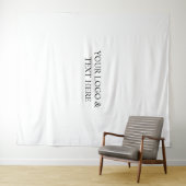 White Personalized – Your Logo & Text Here Wandkleed (In Situ (horizontaal))
