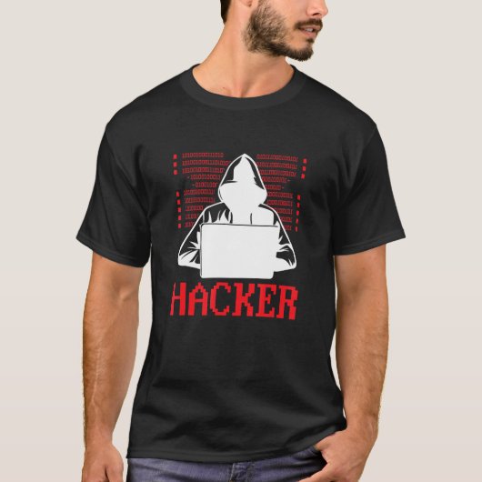 White Pet Hacker Ethical Hacking T-shirt (Voorkant)