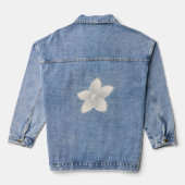 White Petals Denim Jacket (Achterkant)