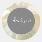 White Petals Print Sticker (Voorkant)