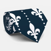 White Petals Stropdas (Opgerold)