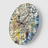 White Petals Wall Art Dream Grote Klok (Hoek)