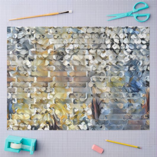 White Petals Wall Art Dream Tissuepapier (Craft)