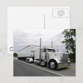 White Peterbilt 379 Briefkaart (Voorkant / Achterkant)