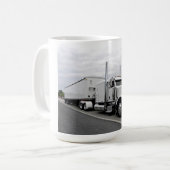 White Peterbilt 379 Mok (Voorkant links)