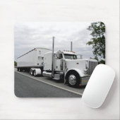 White Peterbilt 379 Mousepad Muismat (Met muis)