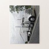 White Peterbilt 379 Puzzle Legpuzzel (Verticaal)