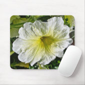 White Petunia Series Coordinating Items Muismat (Met muis)