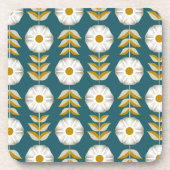 White Petunias Bier Onderzetter (Voorkant)