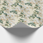 White Phalaenopsis Orchid Cadeaupapier (Hoek)