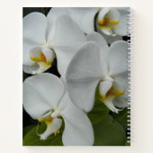 White Phalaenopsis Orchids Floral Notitieboek (Achterkant)