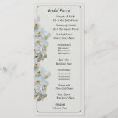 White Phalaenopsis Orchids Wedding Programme Programmakaart (Achterkant)