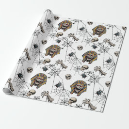 🤍 White Pharaoh Mummy Tissue Paper 🎃👑 Cadeaupapier