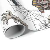 🤍 White Pharaoh Mummy Tissue Paper 🎃👑 Cadeaupapier (Rol Hoek)