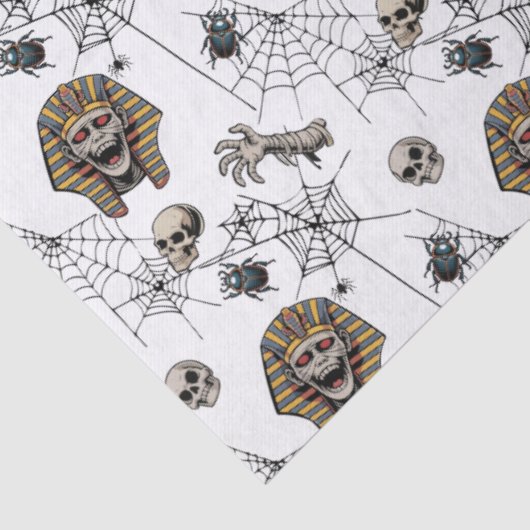 🤍 White Pharaoh Mummy Tissue Paper 🎃👑 Tissuepapier (Detail)