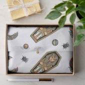 🤍 White Pharaoh Mummy Tissue Paper 🎃👑 Tissuepapier (Geschenk)