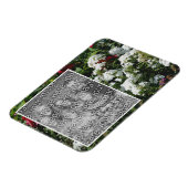 White Phlox Flower Garden Uw foto toevoegen Magneet (Linkerzijde)