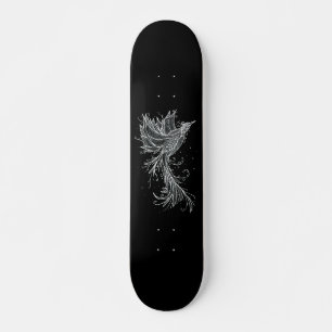 White Phoenix on Black Persoonlijk Skateboard