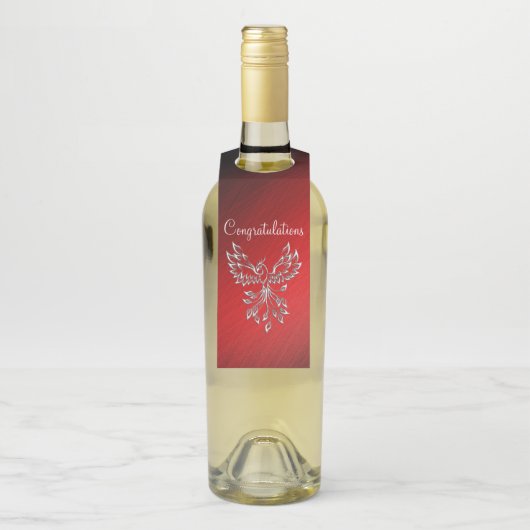 White Phoenix Rises Red in Black Ashes Congrates Flessenhanger (Op fles)