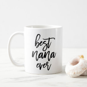 White Photo Best Nana Ever Handgeschreven script Koffiemok