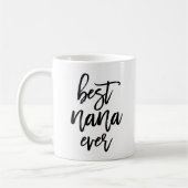 White Photo Best Nana Ever Handgeschreven script Koffiemok (Links)