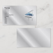 White Piano Profile Card Visitekaartje (Voorkant / Achterkant)