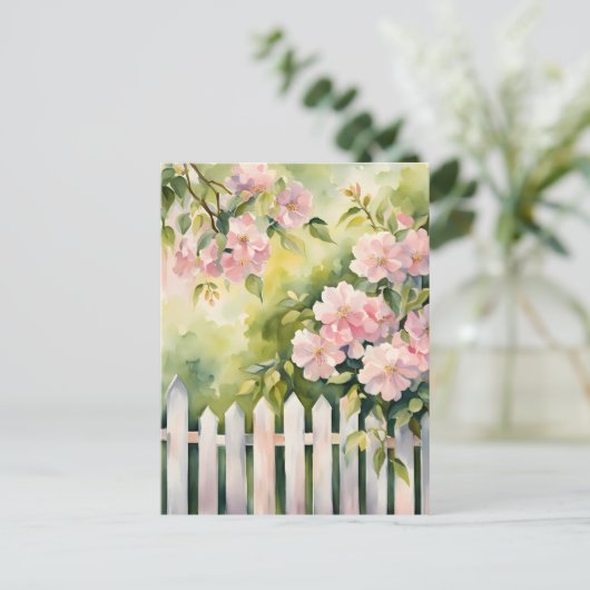 White Picket Fence Briefkaart (Staand voorkant)