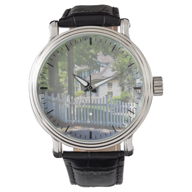 White Picket Fence Horloge (Voorkant)
