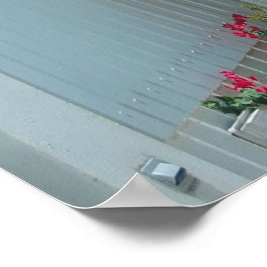 White Picket Fence in Sint Maarten Poster (Hoek)