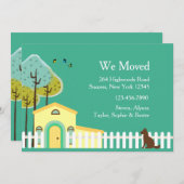 White Picket Fence Moving Announge Aankondiging (Voorkant / Achterkant)