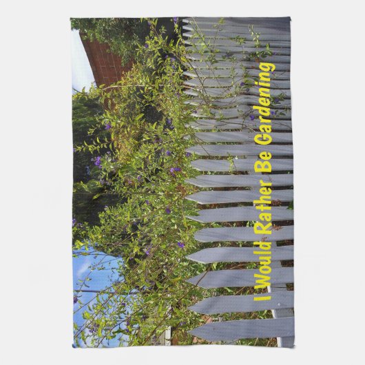 White Picket Fence Theedoek (Verticaal)