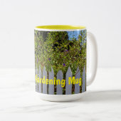 White Picket Fence Tweekleurige Koffiemok (Voorkant rechts)