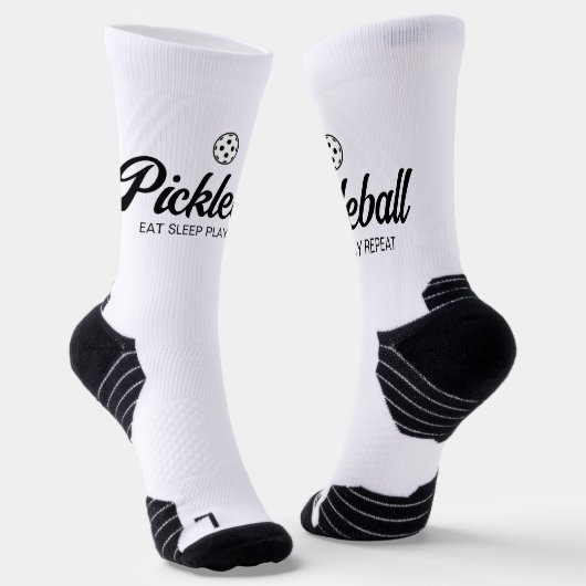 White pickleball High Performance Sport socks Sokken (Gebogen)