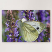 White Pieris Rapae Butterfly. Legpuzzel (Horizontaal)