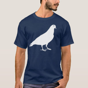 White Pigeon Animal Print T-shirt